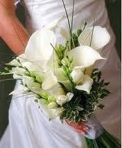 bouquet in bianco