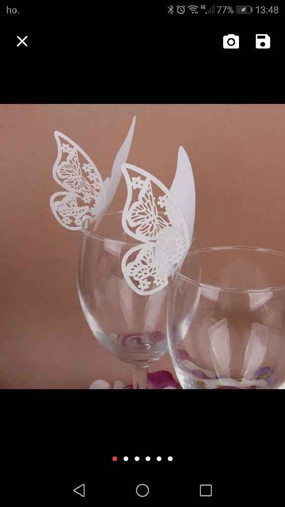 Farfalle per bicchieri - 1