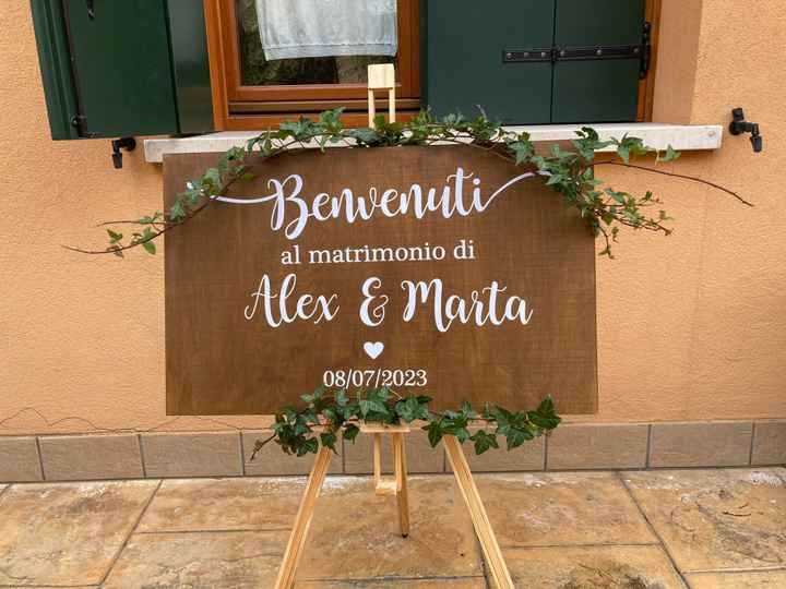 Cartello “benvenuti” - 1