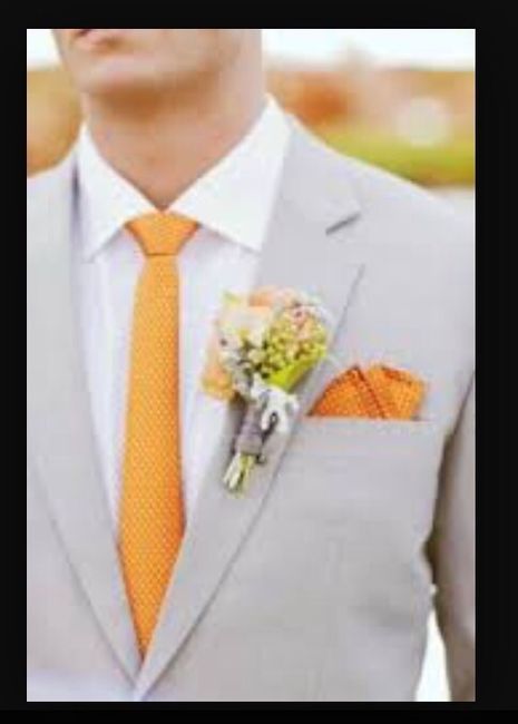 Tema grigio e arancio uomo