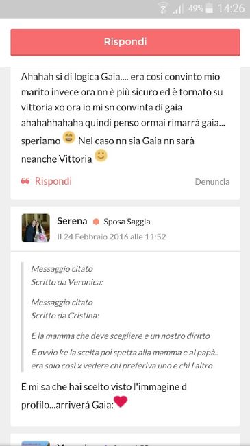 Quale tra qst 2 nomi preferite ???? - 1