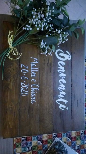 Welcome wedding board - 1