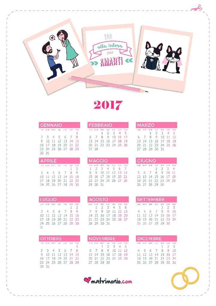 Ecco il mio calendario!! - 2