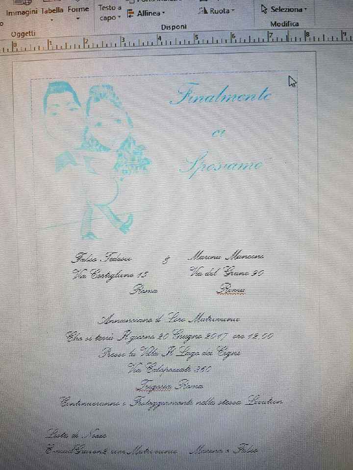 La bozza delle nostre partecipazioni 😍 - 3