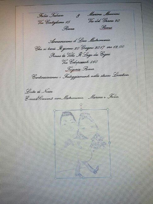 La bozza delle nostre partecipazioni 😍 - 4