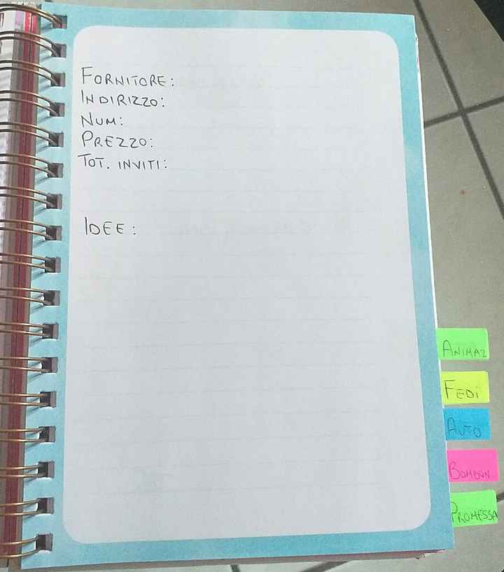 Diario sposa / wedding planner / agenda sposa - 26