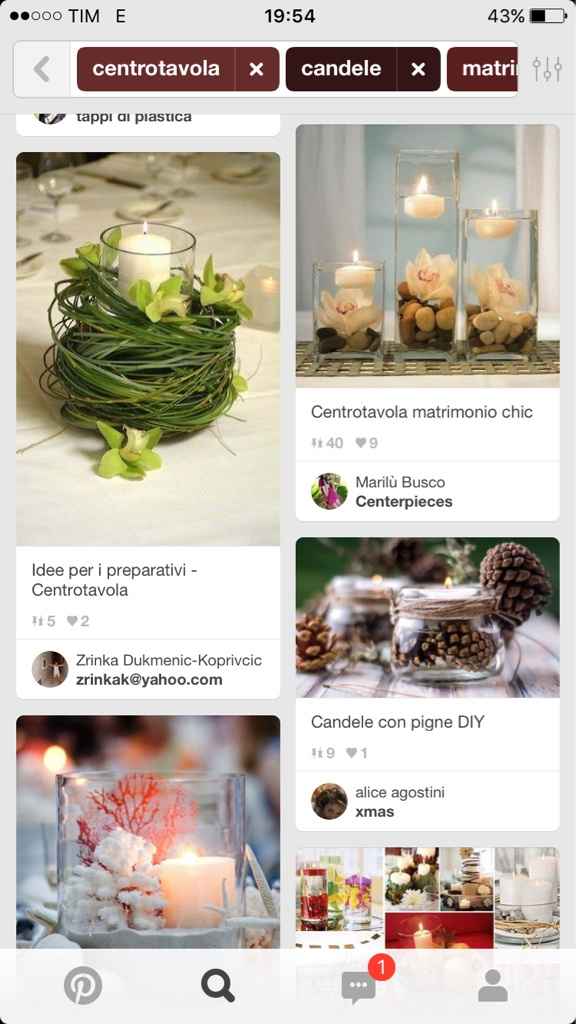 Centrotavola con candele.... idee cercasi - 1