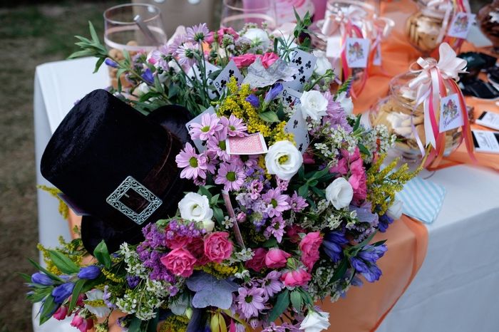 Composizione su tavolo cerimonia
