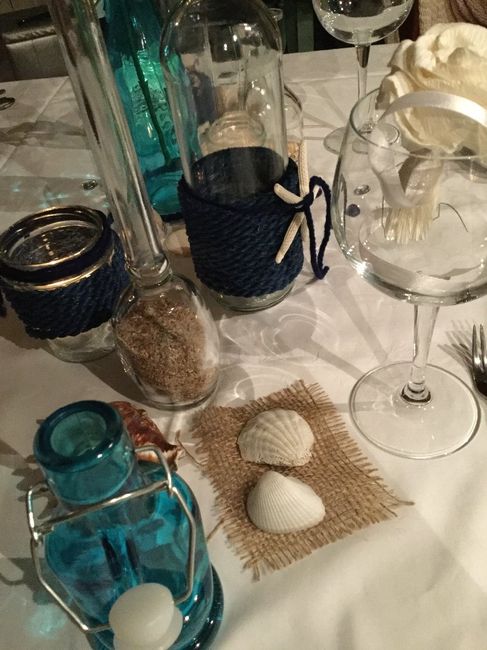 decoro tavoli. Tema mare