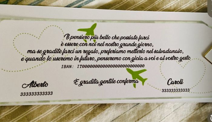 Iban nelle partecipazioni 1