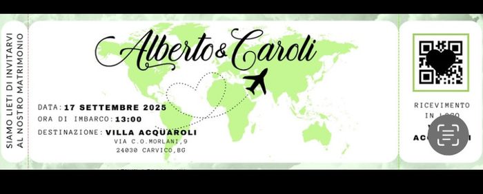 Tirate fuori i vostri inviti 🥰 2