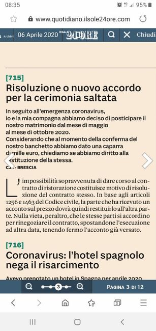 Rimborsi causa coronavirus - 1