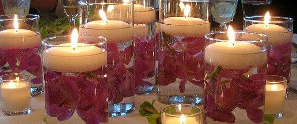 Idee per addobbi floreali e candele. - 1