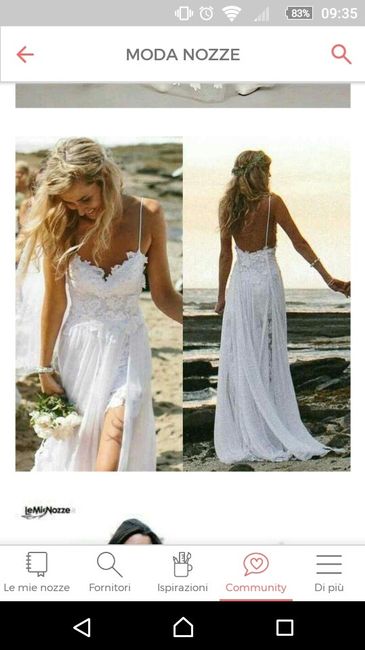 Abito per matrimonio in spiaggia - 1