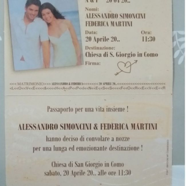 Modifica data partecipazioni  a passaporto 2