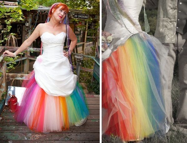 Missione arcobaleno 🌈  : quando l'abito da sposa si fa colorato. 12