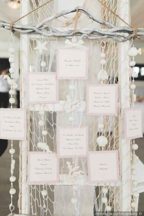 Consigli tableau tema mare matrimonio - 2