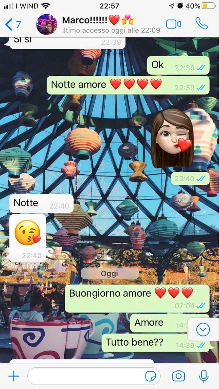 Condividi lo screenshot dell'ultimo messaggio che vi siete inviati - 1