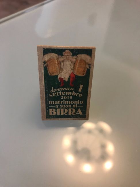 Bigliettino per confetti davanti