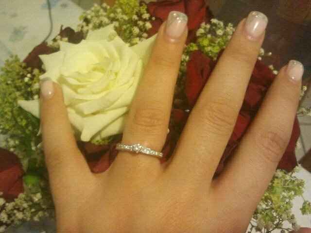 ecco l anello di fidanzamento