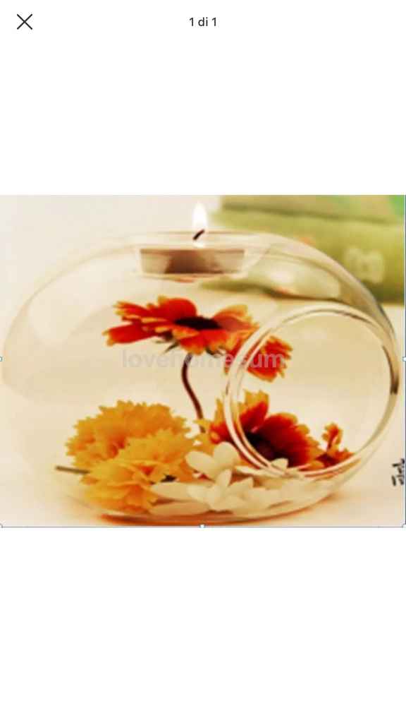 Portacandele in vetro come bomboniera - 2