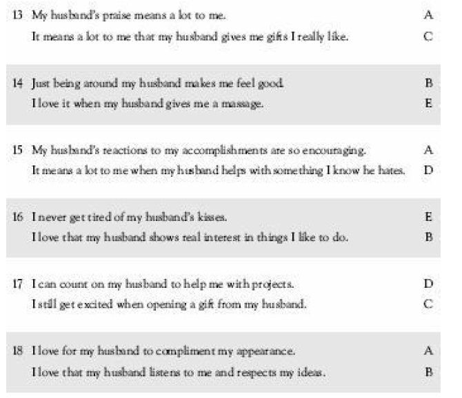 test "lingue dell'amore" (4)