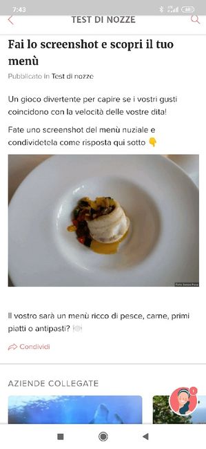 Fai lo screenshot e scopri il tuo menù 24