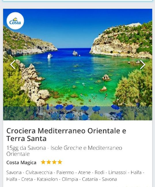 Viaggio di nozze in Crociera 1