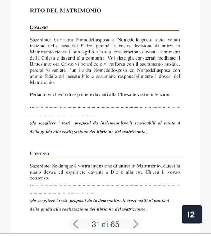 Libretto rito civile o religioso - 14
