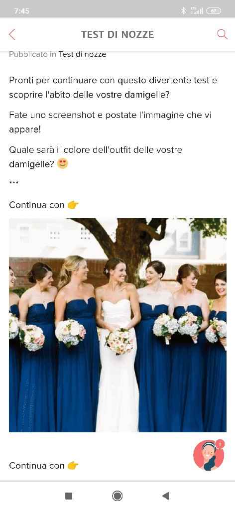 Fai lo screenshot e scopri il vestito delle tue damigelle - 1
