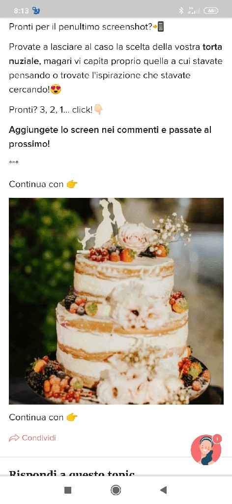 Fai lo screenshot e scopri la tua torta nuziale - 1