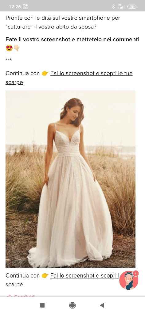 Fai lo screenshot e scopri il tuo abito da sposa - 1