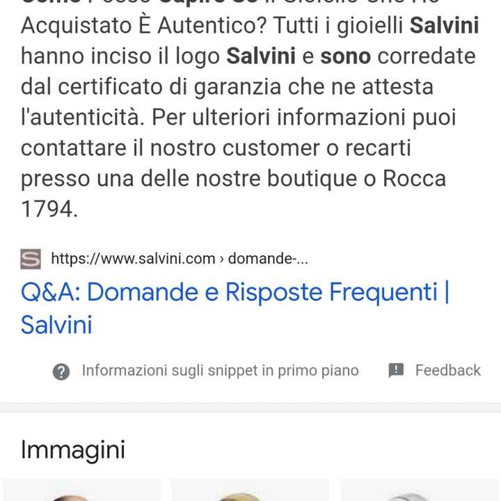 Dubbio su fedi nuziali - 1