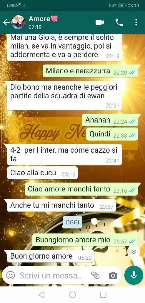 Condividi lo screenshot dell'ultimo messaggio che vi siete inviati - 1