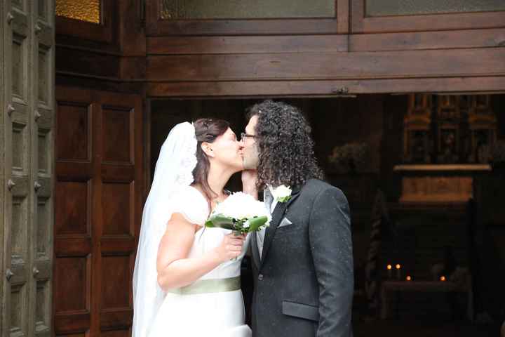 Primo bacio da sposati!