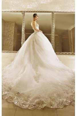 Abiti da sposa con strascico lungo - 5