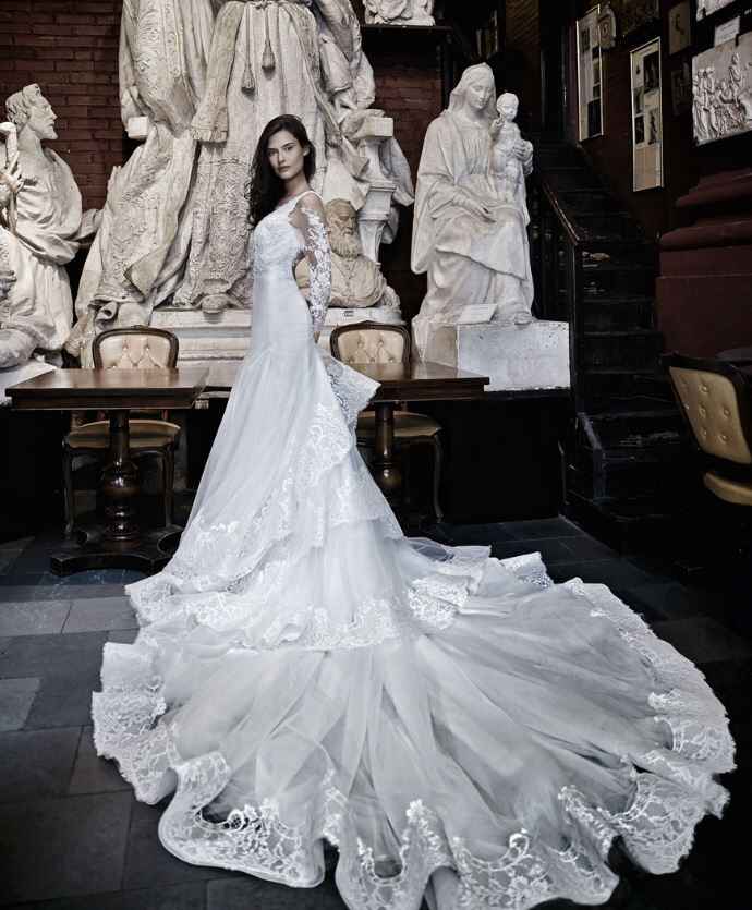 Abiti da sposa con strascico lungo - 6