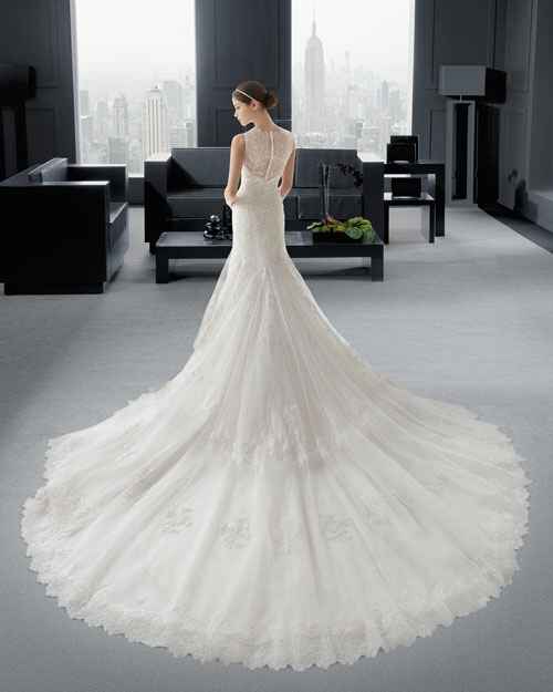 Abiti da sposa con strascico lungo - 14