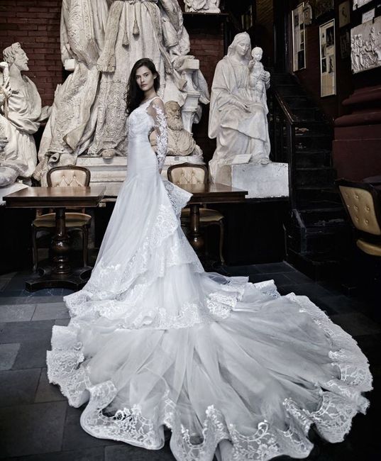 Abiti da sposa con strascico lungo - 6