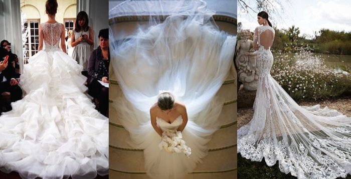 Abiti da sposa con strascico lungo - 15