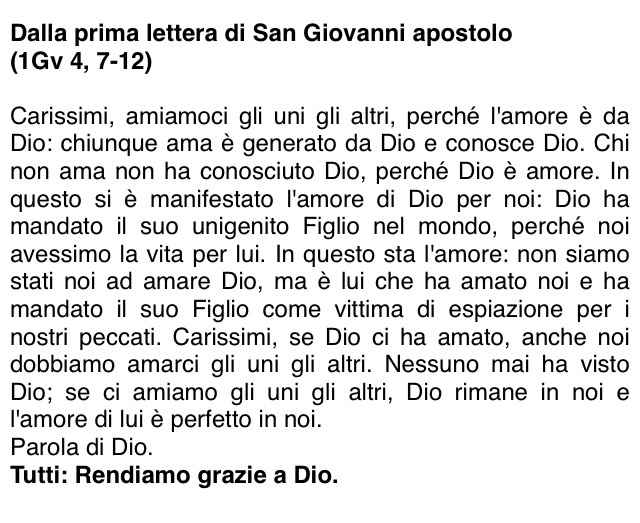 Letture in Chiesa - 2