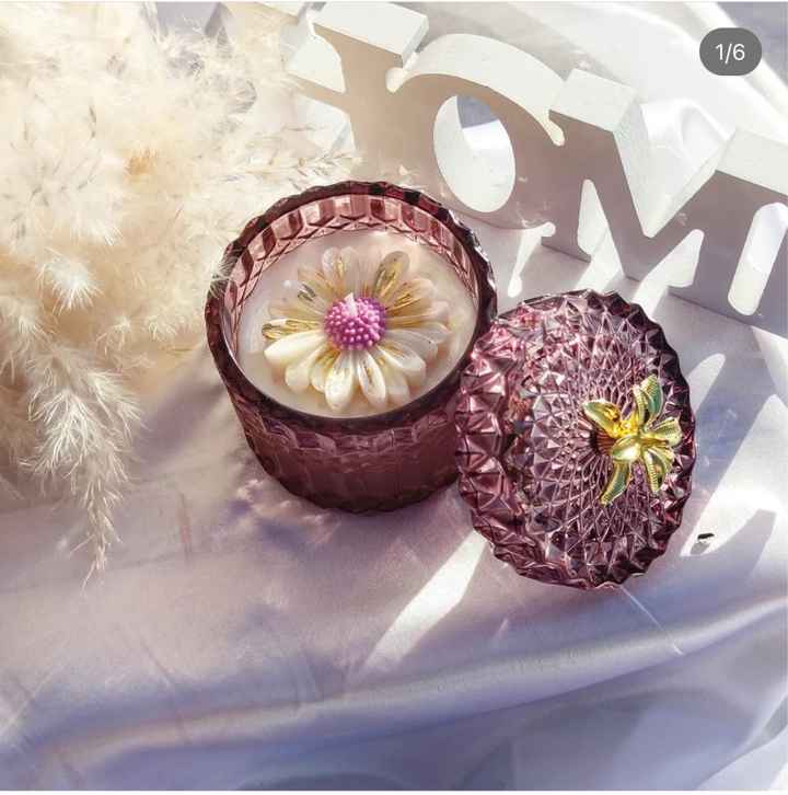 Bomboniere candele profumate in vasetto vetro - 1