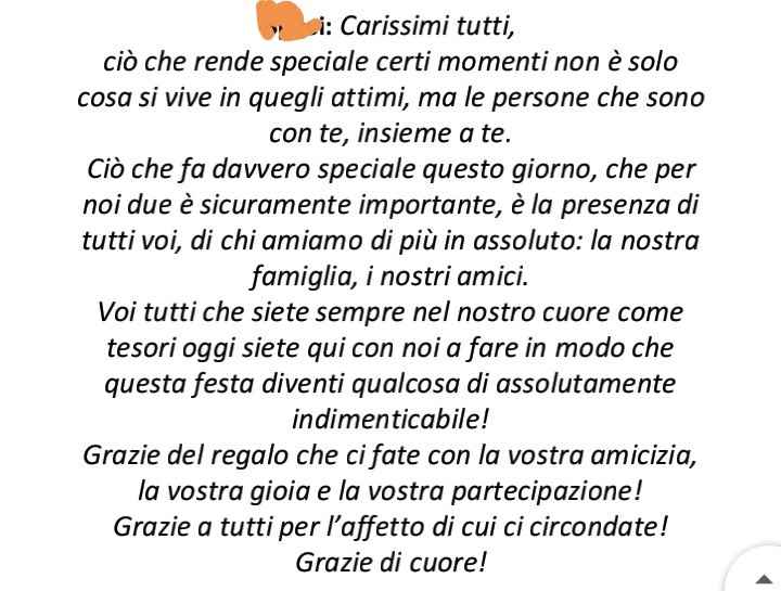 Quale frase di ringraziamento userete per i vostri invitati? - 1