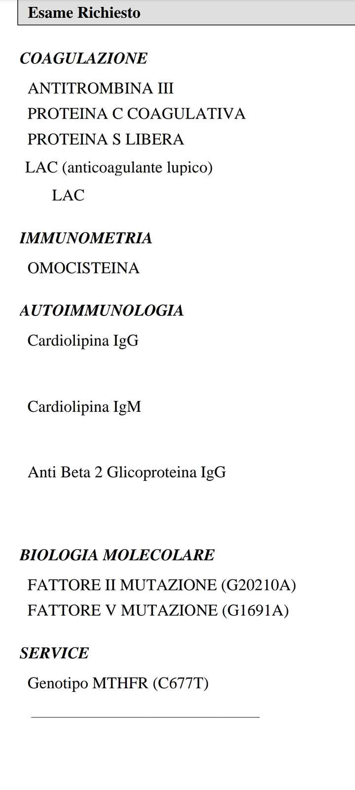 Poliabortivita'- esami e consiglio medico/centro - 1