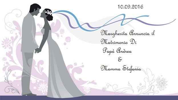 Bozza Partecipazione Matrimonio Stefania & Andrea