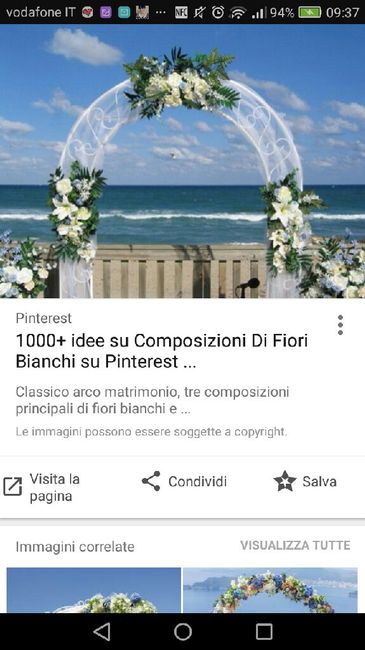 Allestimento floreale, arco fiorito. - 9