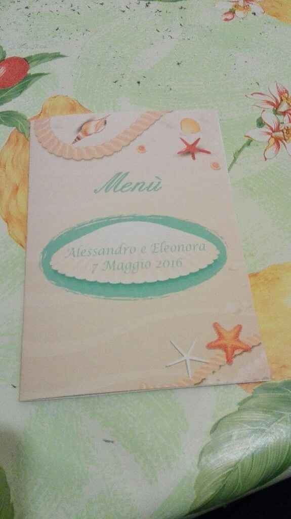 Segnaposto, menù e nomi tavoli tema mare - 2