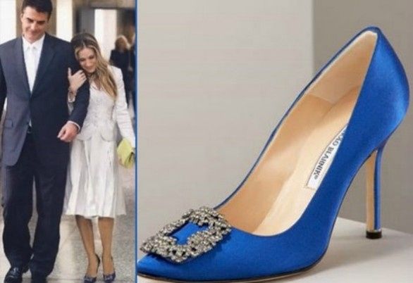 Scarpe blu da sposa - 1