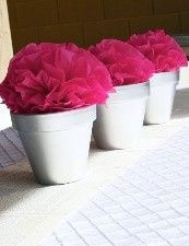 Decorazioni con pom poms