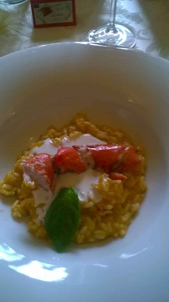 risotto all'astice e burrata